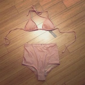 J.crew bikini set in bronzed clay xs